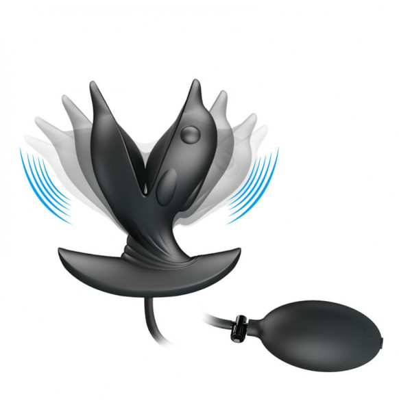 Pretty Love - Hanson Inflate Anal Vibration Massager (Chargeable - Black) Pretty Love - Hanson Inflate Anal Vibration Massager (Chargeable - Black)